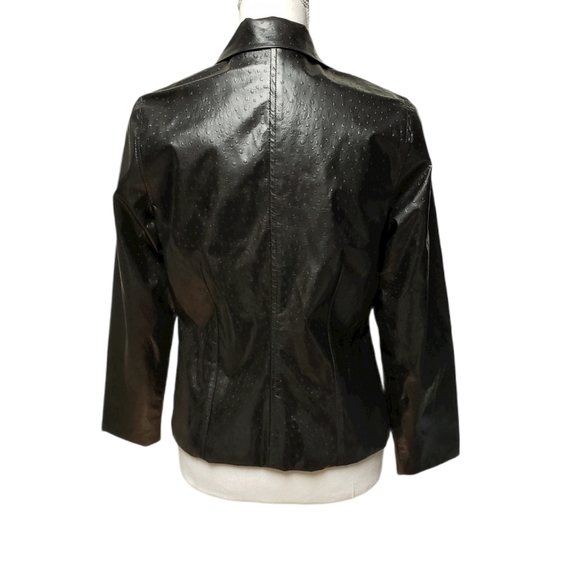 Vintage Monika Turtle Unique coated linen jacket - Picture 2 of 3